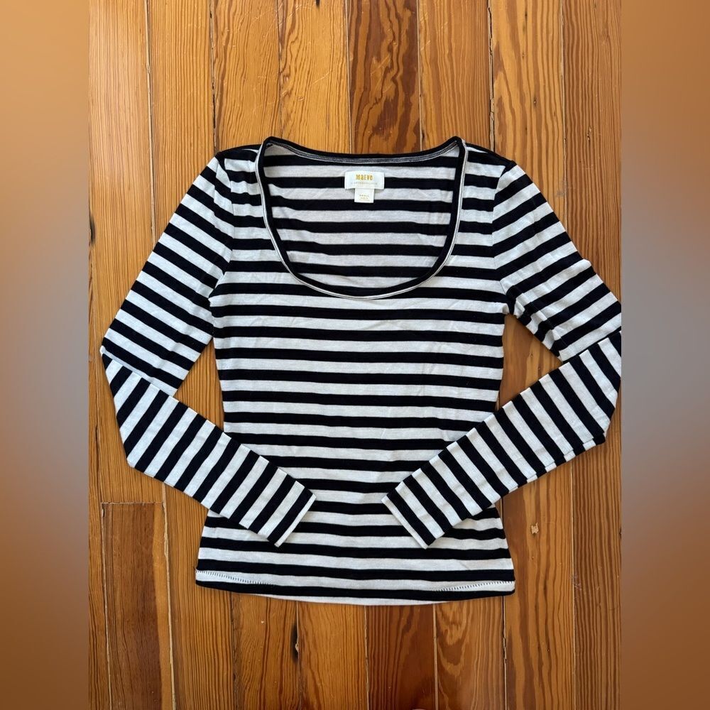 Anthropologie Maeve Striped Tshirt